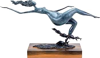 Amazon.co.jp: Kunst & Ambiente - 現代的なブロンズ彫刻